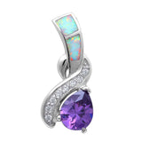 White Opal .925 Sterling Silver Pendant