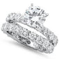 3Ct Round Russian Cz Eternity Engagement Ring Wedding Set Sizes 5-10