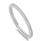 Prong-set Cz .925 Sterling Silver Band Sizes 4-10