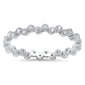 <span>CLOSEOUT! </span>Eternity Band Cubic Zirconia .925 Sterling Silver Ring Sizes 4-10