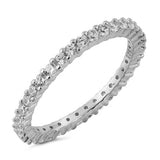 Stackable ETERNITY 925 Sterling Silver Ring