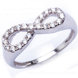 Infinity Love Knot with Cubic Zirconia Accents .925 Sterling Silver