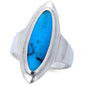 NATURAL TURQUOISE .925 Sterling Silver Ring Sizes 6-10