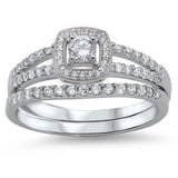 .75CT Round Solitaire Cz Set .925 Sterling Silver Ring SIZES 5-9