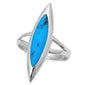 Turquoise .925 Sterling Silver Ring Sizes 5-10