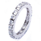 2Ct Round White Cz Fashion Engagement Band .925 Sterling Silver Ring Sizes 6-9