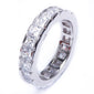 2Ct Princess Cut Cz Band .925 Sterling Silver Ring Sizes 5-9