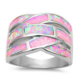 Pink Fire Opal .925 Sterling Silver Fashion Ring
