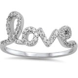  Cz Love Fashion .925 Sterling Silver Ring
