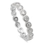 <span>CLOSEOUT! </span>Sterling Silver Bezel Set Eternity .925 Sterling Silver Ring Sizes 4-5