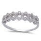 New Design Micro Pave Cz .925 Sterling Silver Ring Sizes 5-9