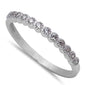 Micro Pave Cubic Zirconia New Fashion .925 Sterling Silver Ring Size 4-10