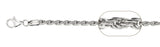 070 3.5MM Rope Chain .925  Solid Sterling Silver Size 30"