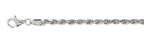 080 4MM Rope Chain .925  Solid Sterling Silver Size 30"