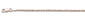025-1.4MM Rose Gold Plated Crisscross Chain .925  Solid Sterling Silver Available in 16"- 22" inches NEW