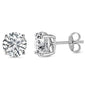 .50ct G SI 14kt White Gold Round Diamond Studs Earrings