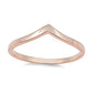 <span>CLOSEOUT!</span> Rose Gold Plated New Design Fashion .925 Sterling Silver Ring Sizes 3-12