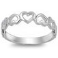 <span>CLOSEOUT!</span> Plain Heart Band .925 Sterling Silver Ring Sizes 9, 10, 12