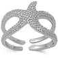 <span>CLOSEOUT!</span> Solid Starfish .925 Sterling Silver Ring Sizes 11