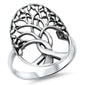 Family Tree .925 Solid Sterling Silver Ring Sizes 6-10