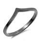 <span>CLOSEOUT!</span>Black Plated New Design Fashion .925 Sterling Silver Ring Sizes 4-10