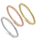 Ball Fashion Rose Gold, Yellow Gold, & Silver Fashoion Band .925 Sterling Silver Ring Sizes 2-10