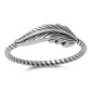 Feather Plain Design .925 Sterling Silver Ring Sizes 4-10