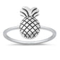 <span>CLOSEOUT! </span>Plain Pineapple .925 Sterling Silver Ring Sizes 4-10