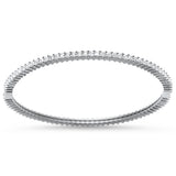 2MM Princess Cut Cubic Zirconia .925 Sterling Silver Bracelet