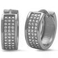 <span>CLOSEOUT! </span>Micro Pave Cz  .925 Sterling Silver Earrings