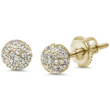 6MM Round Fireball Sphere .925 Sterling Silver Stud Earrings Colors Available!