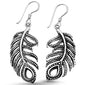 <span>CLOSEOUT! </span> Plain feather .925 Sterling Silver Earrings