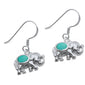 Turquoise Elephant .925 Sterling Silver Earring