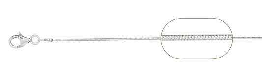 025 1.1MM  Snake Chain .925  Solid Sterling Silver Size 30"