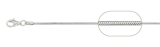 035-1.3MM Snake Chain .925  Solid Sterling Silver Sizes 16-30" NEW