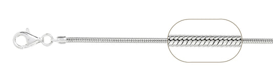 050 1.9MM Snake Chain .925  Solid Sterling Silver Size 30"