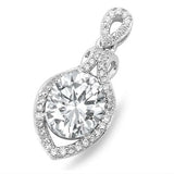 Elegant Cubic Zirconia .925 Sterling Silver Pendant