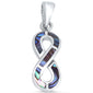 Abalone Shell Infinity .925 Sterling Silver Pendant