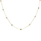 Available in 3 Colors"Diamond by the Yard" Multicolor Gemstone .925 Sterling Silver Necklace