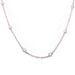"Diamond By the Yard" Available 3 Colors .925 Sterling Silver Pendant Necklace 16", 18", 20", 24", 30", 36" + 1.5" Extension