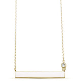 Yellow Gold Plated Nametag Accent Bar