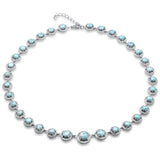 Natural Larimar .925 Sterling Silver Necklace