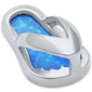 Blue Opal Beach Sandal .925 Sterling Silver Pendant