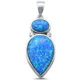 <span>¡OFERTA! </span>Colgante de Ópalo Azul de Plata Esterlina .925