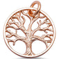 <span>CLOSEOUT! </span> Rose Gold Plated Tree of life .925 Sterling Silver Pendant