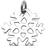 <span>CLOSEOUT! </span>Plain Snowflakes .925 Sterling Silver Pendant