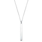 <span>CLOSEOUT! </span>Engraveable Bar .925 Sterling Silver Necklace