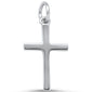 <span>CLOSEOUT! </span>Plain Solid Cross .925 Sterling Silver Pendant