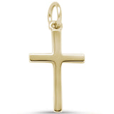 <span>¡LIQUIDACIÓN! </span>Colgante de cruz de plata de ley .925 chapado en oro amarillo