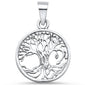 <span>CLOSEOUT! </span>Plain Tree of Life .925 Sterling Silver Pendant